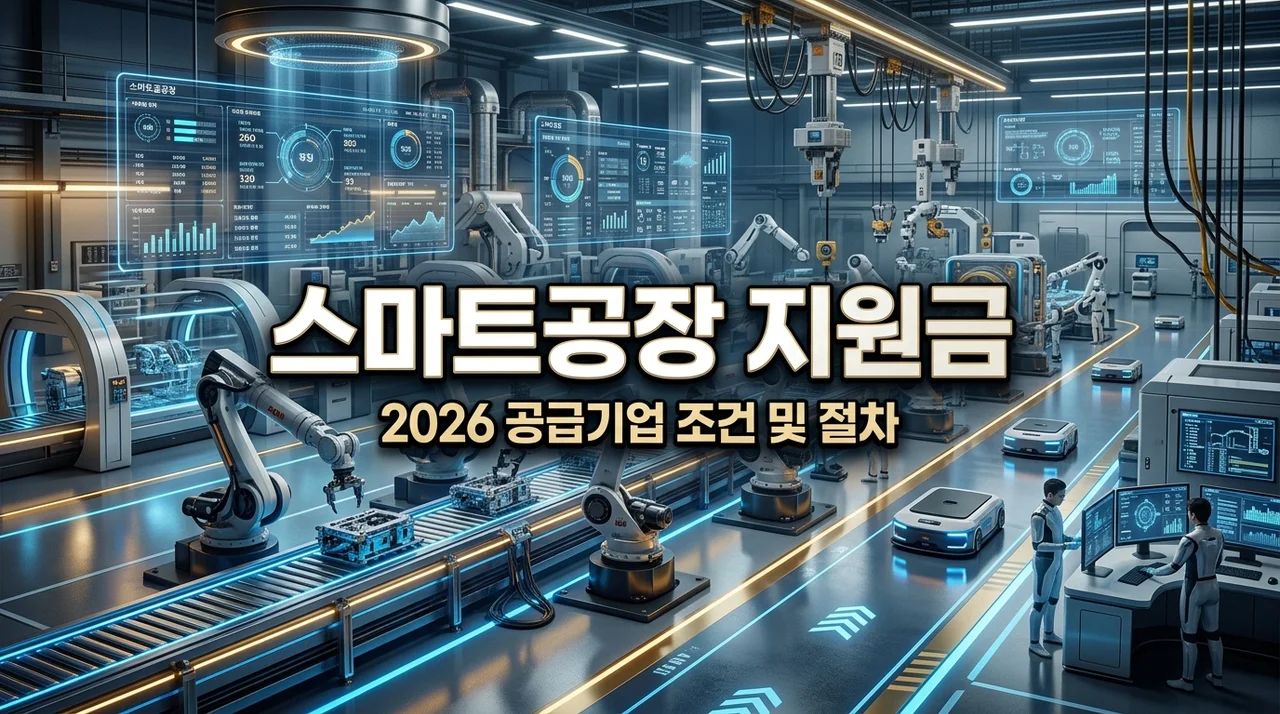 2026 스마트공장 정부지원금 신청 가이드: 공급기업 조건 및 절차 총정리