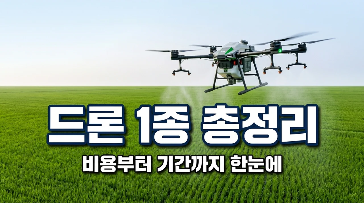 상업용 드론 자격증 1종 비용 및 취득 기간 2026 최신 정리