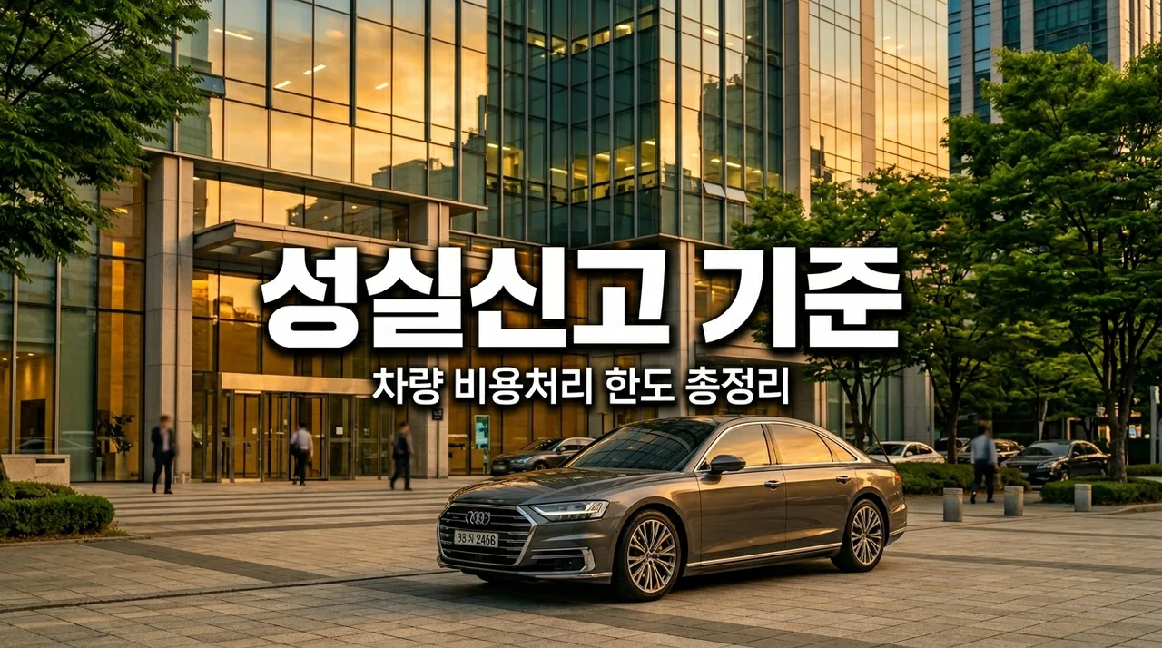 2026 성실신고 대상자 기준 및 개인 차량 비용처리 한도 완벽 정리