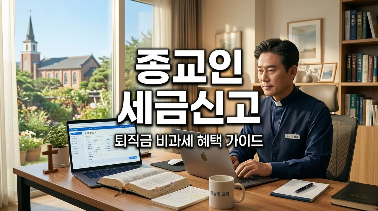 종교인 소득세 신고 방법 및 목회자 퇴직금 비과세 범위 총정리 (2026)