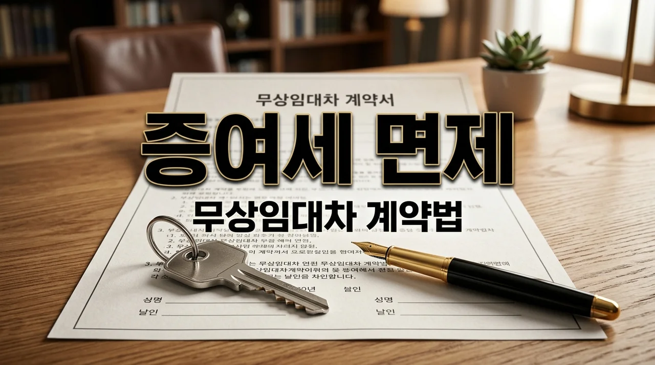 부모 자식간 주택 무상임대차 계약서 작성법 & 증여세 면제 기준 총정리