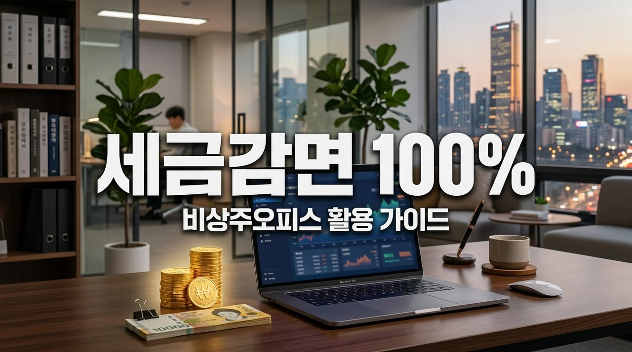 청년 창업중소기업 세액감면 100% 조건! 비상주오피스 활용 꿀팁