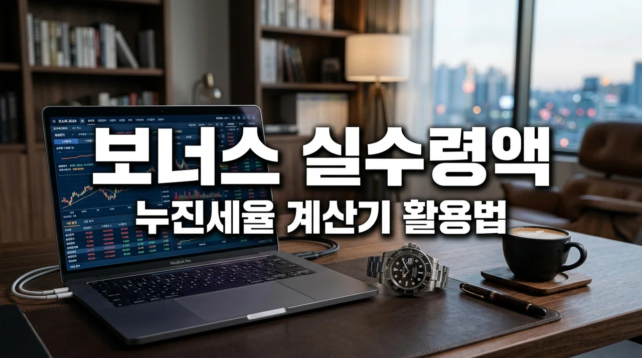 대기업 보너스 누진세율 구간 계산기 활용한 상반기 실수령액 조회법