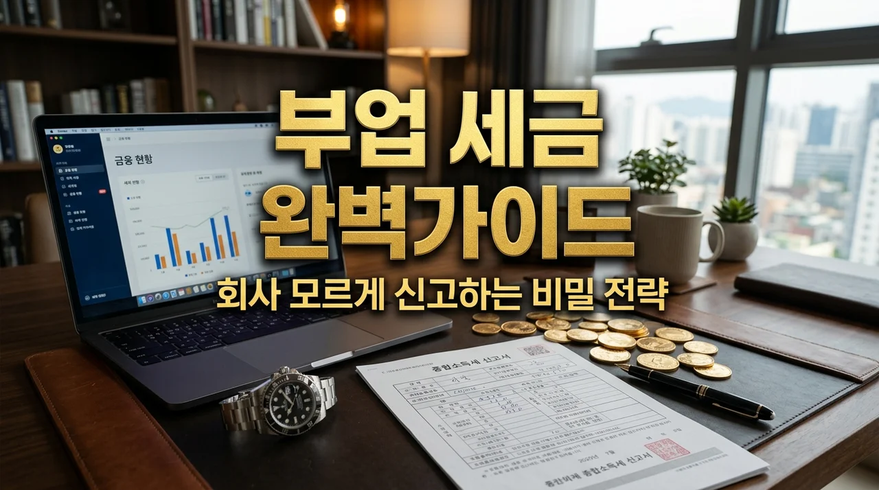 고소득 직장인 부업 소득 합산 과세 기준 및 직장 모르게 신고하는 법