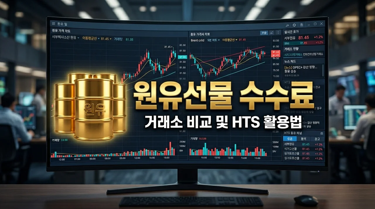 원유 선물 거래소 수수료 비교 추천 및 HTS 매매 프로그램 활용법