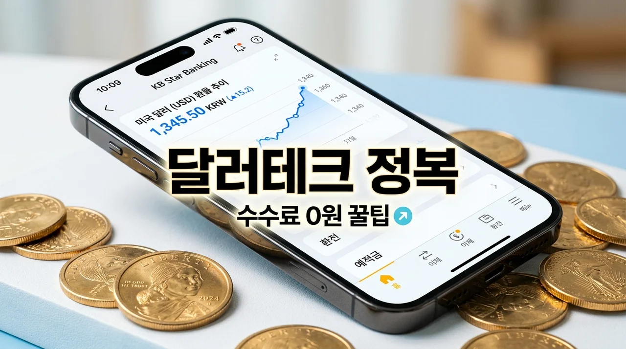 달러 통장 발행 및 외화 예금 금리 비교: 환테크 수수료 무료 조건 총정리