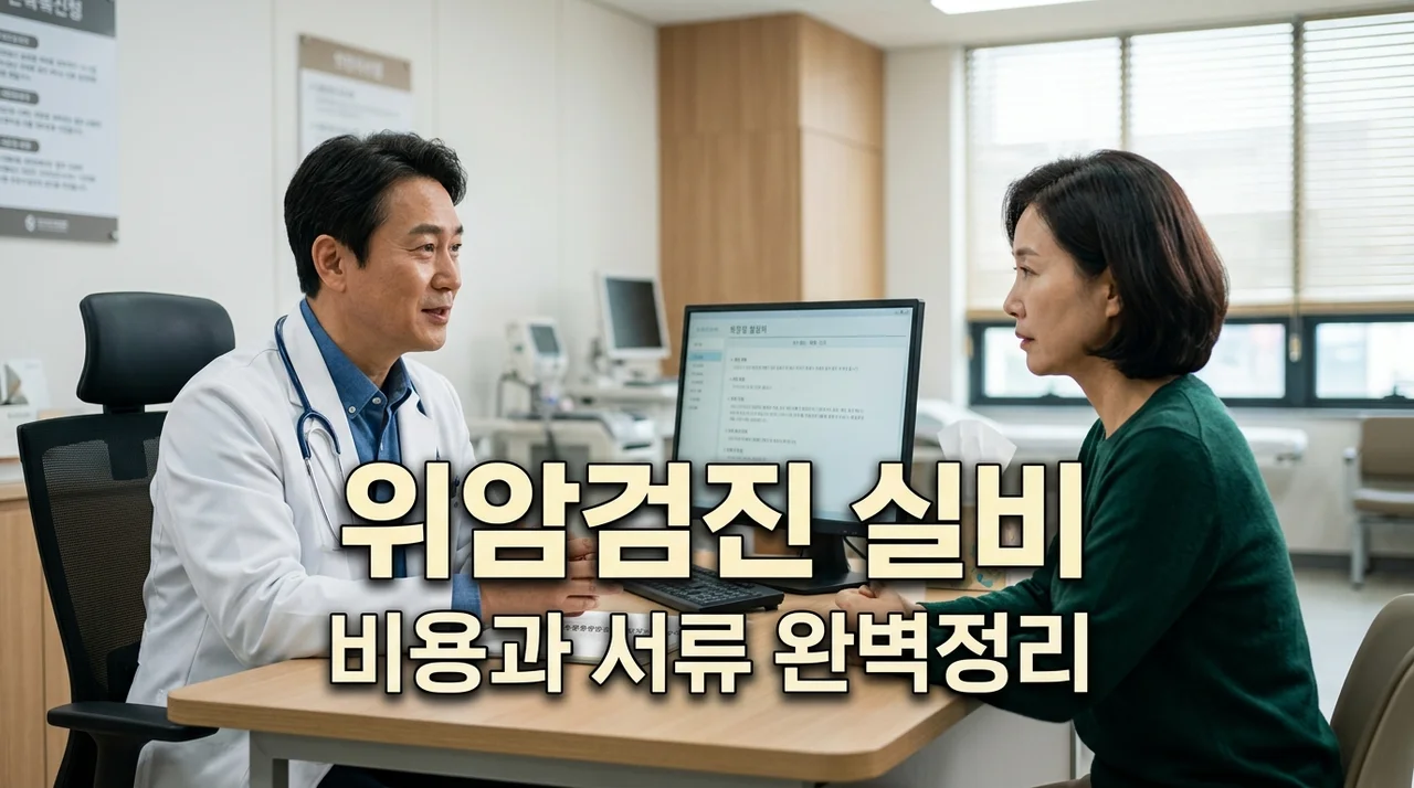 위암 조기 검진 비용 실비 처리 기준 및 의사 소견서 양식 완벽 가이드