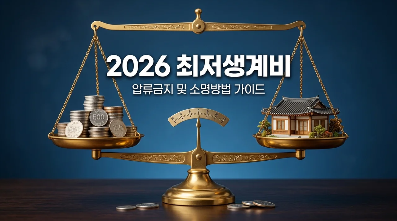 2026 개인회생 최저생계비 압류금지 한도액 및 추가생계비 소명법 총정리