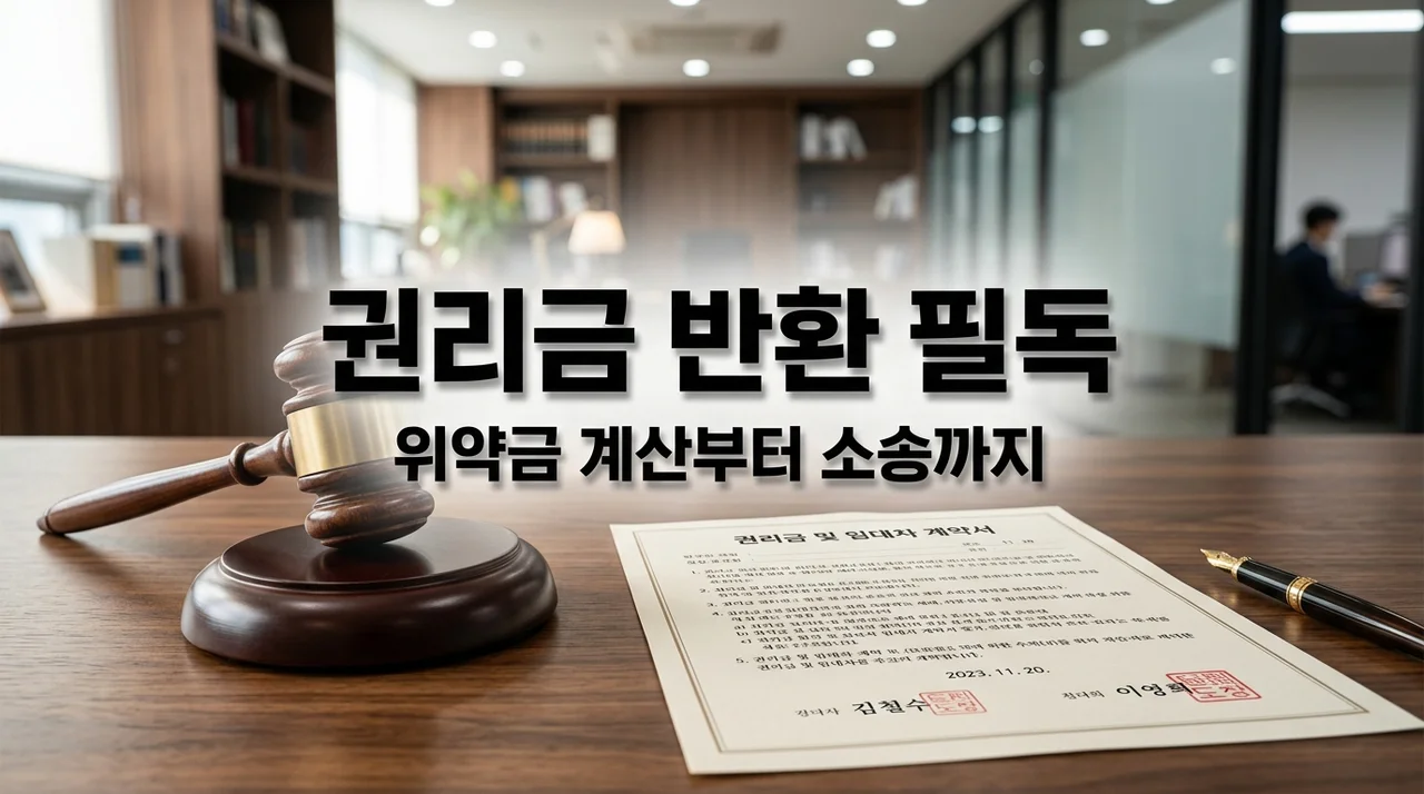 상가 권리금 계약서 중도해지 위약금 계산 및 계약금 반환 소송법