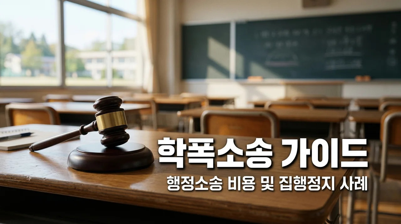 학교폭력 행정소송 불복 절차 비용 및 집행정지 신청 성공 사례