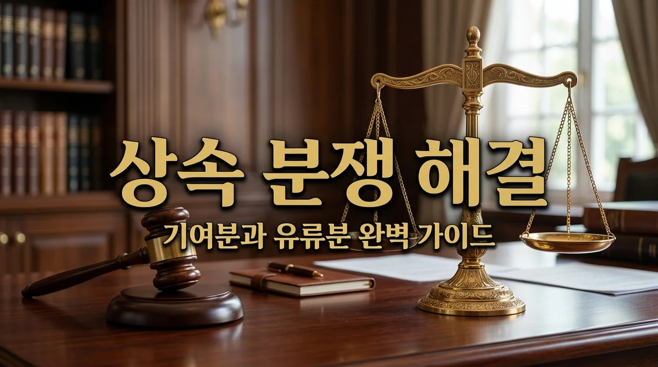 상속재산 분할청구 소송 기여분 인정 기준 및 유류분 반환 청구법 가이드