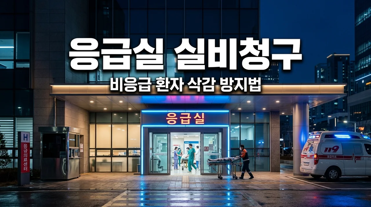 응급실 비응급 환자 실비보험 청구 가이드: 응급의료관리료 삭감 방지법