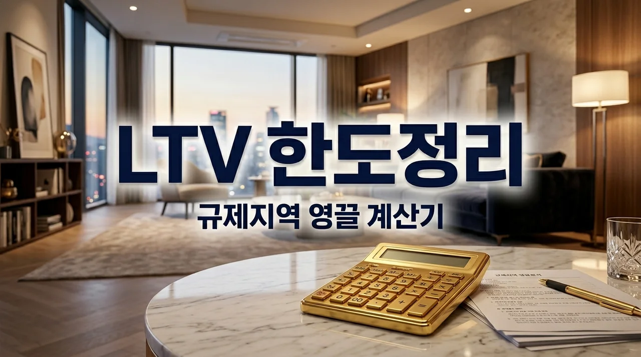 2026년 1분기 주택담보대출 LTV 한도 총정리: 규제지역 영끌 계산기 활용법