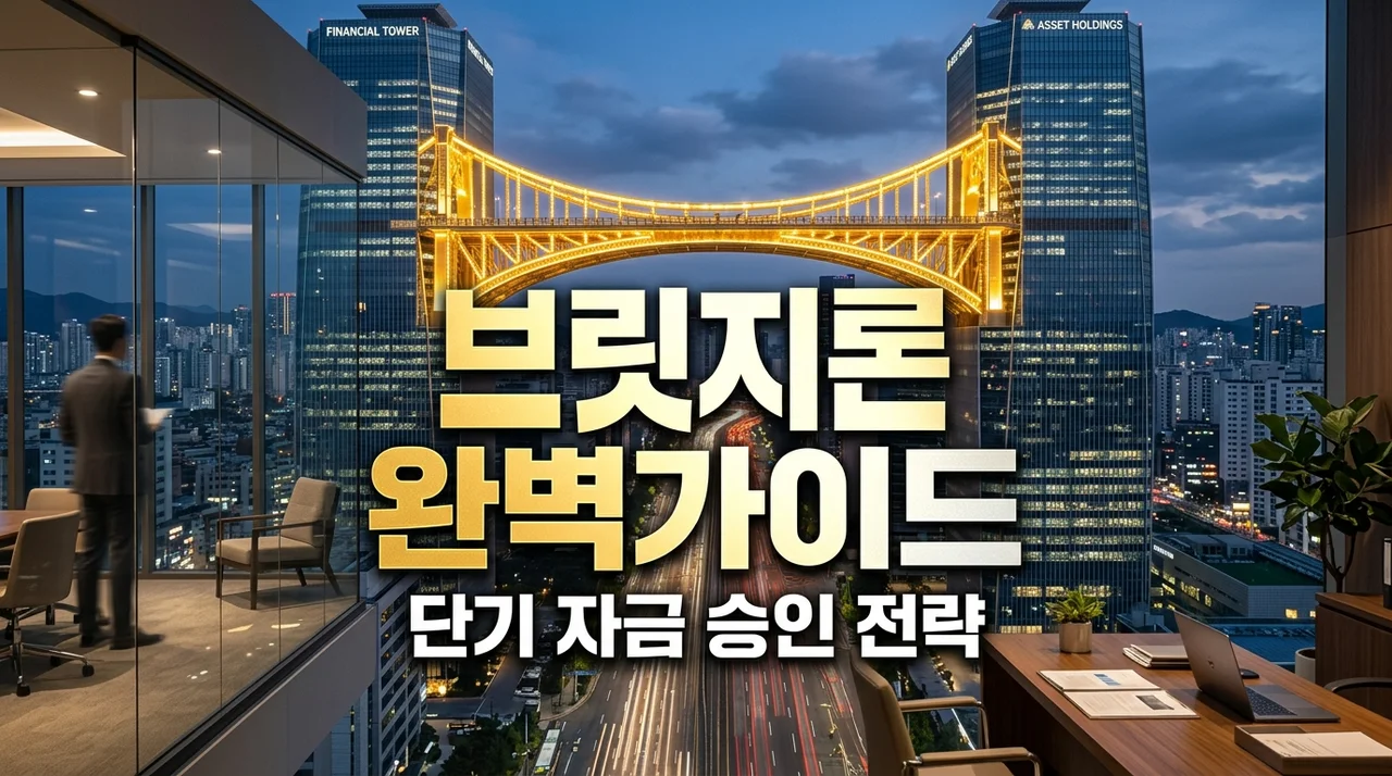 브릿지론 단기 대출 담보 보증 요건 및 기업 운영자금 승인 속도 완벽 정리