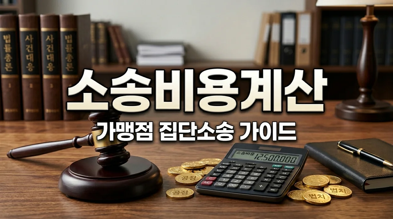 가맹점 피해 집단소송 법무법인 선임 비용 및 소송 분담금 계산법