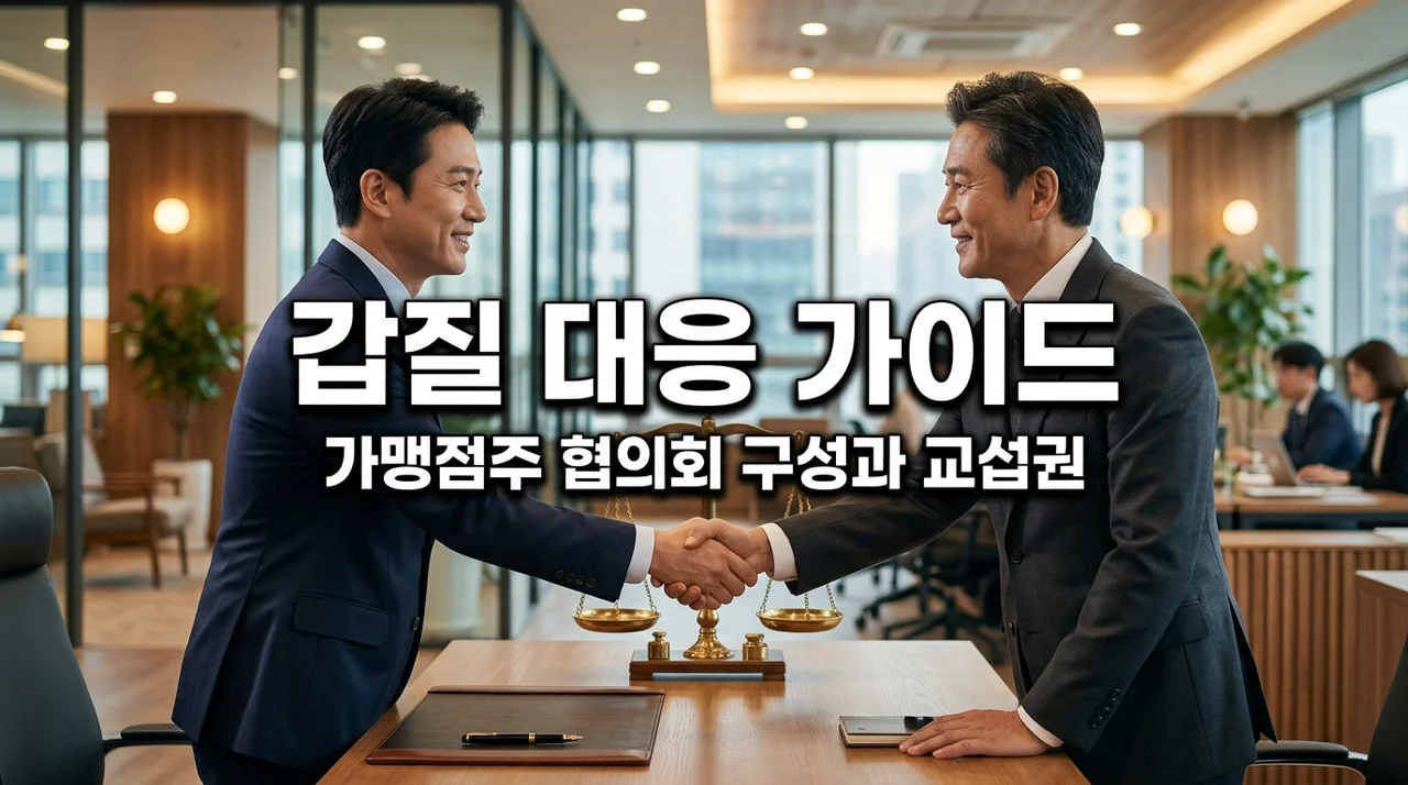 프랜차이즈 오너 갑질 대응법: 가맹점주 협의회 구성 및 단체교섭권 완벽 정리