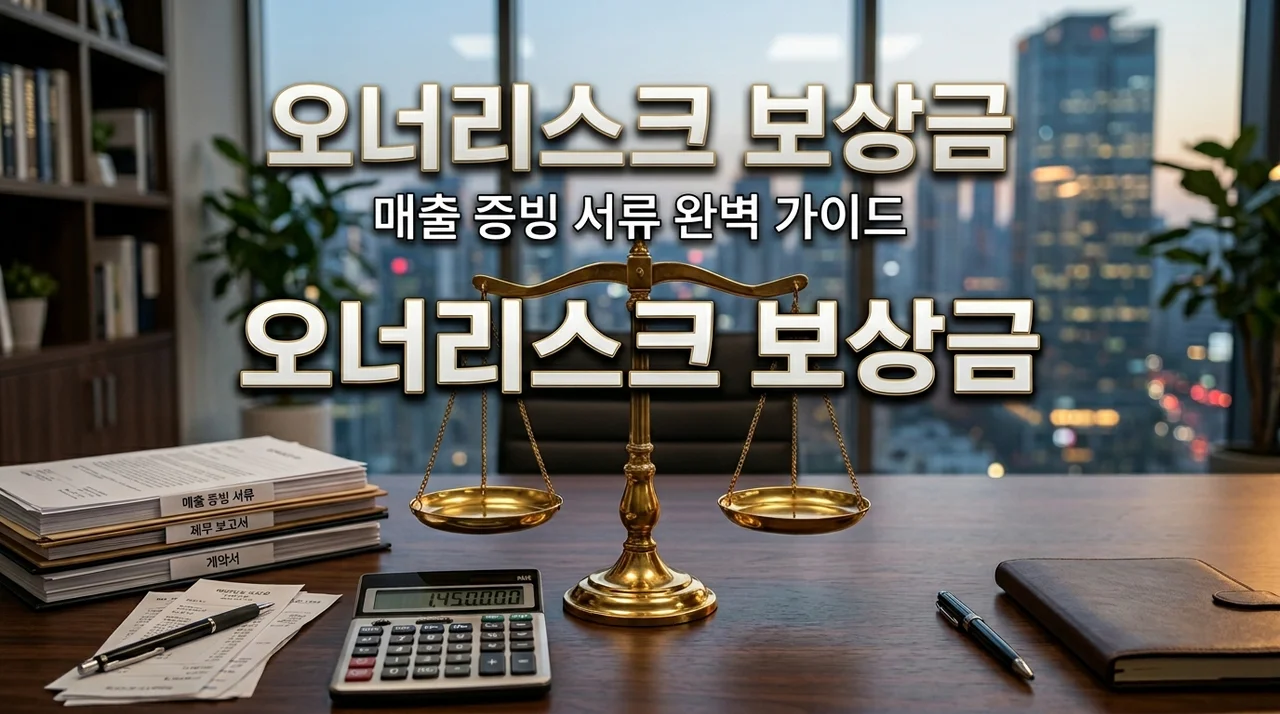 오너 리스크 손실 보상금 청구 방법: 가맹본부 상대 매출 증빙 서류 꿀팁