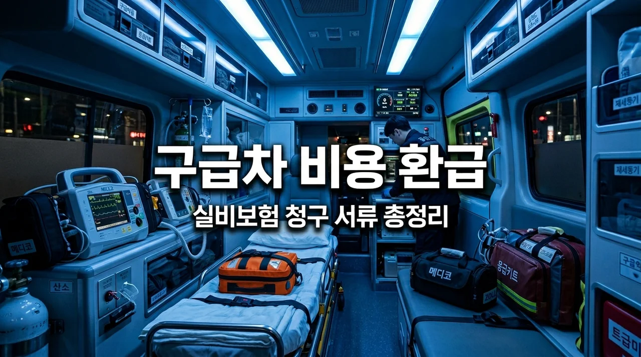 사설 구급차 비용 실비보험 환급 조건 및 서류 총정리 (2026년)