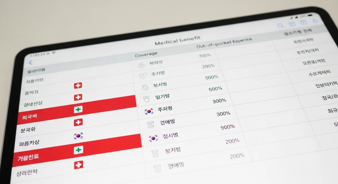 대상자별 보훈병원 의료비 감면 비율 한눈에 보기