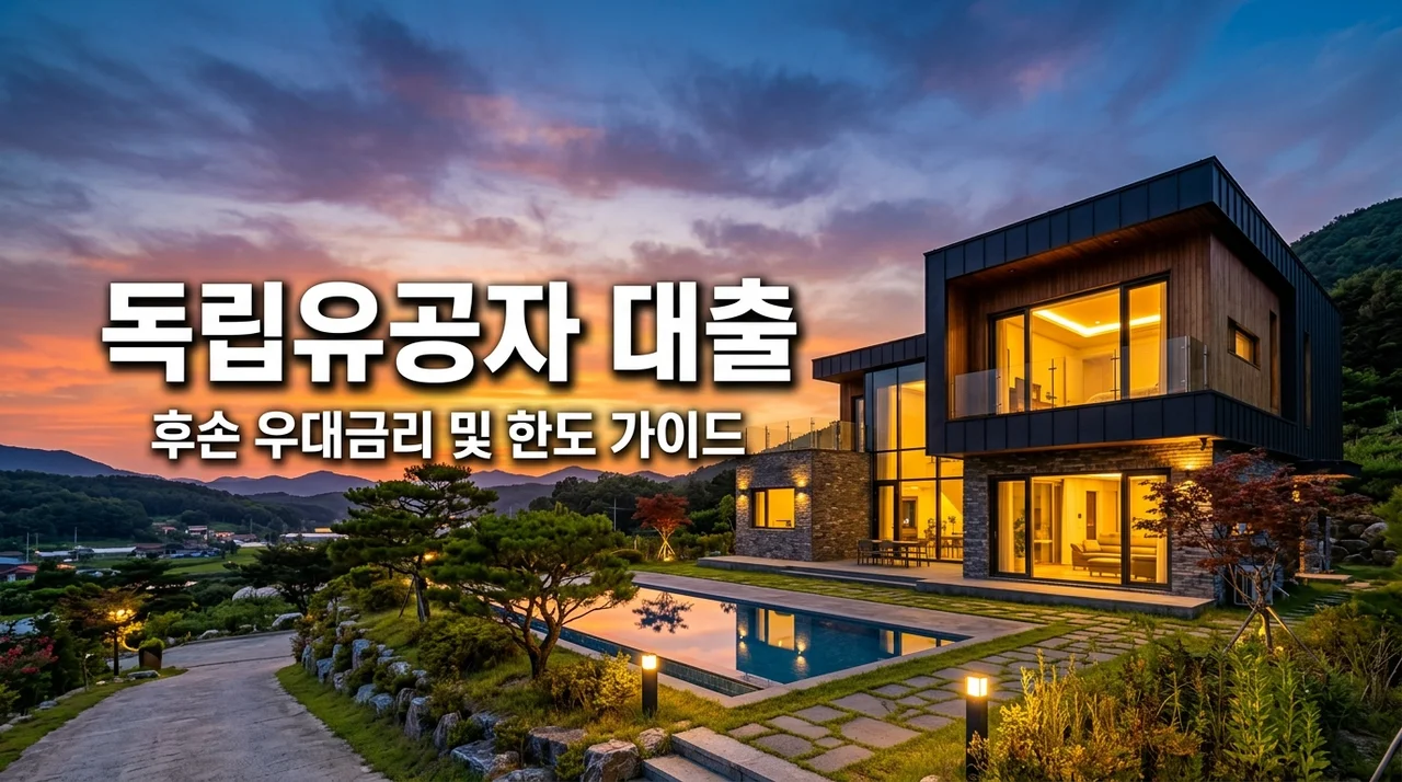 독립유공자 후손 주택대출 우대 금리 조건 및 나라사랑 대출 한도 완벽 가이드
