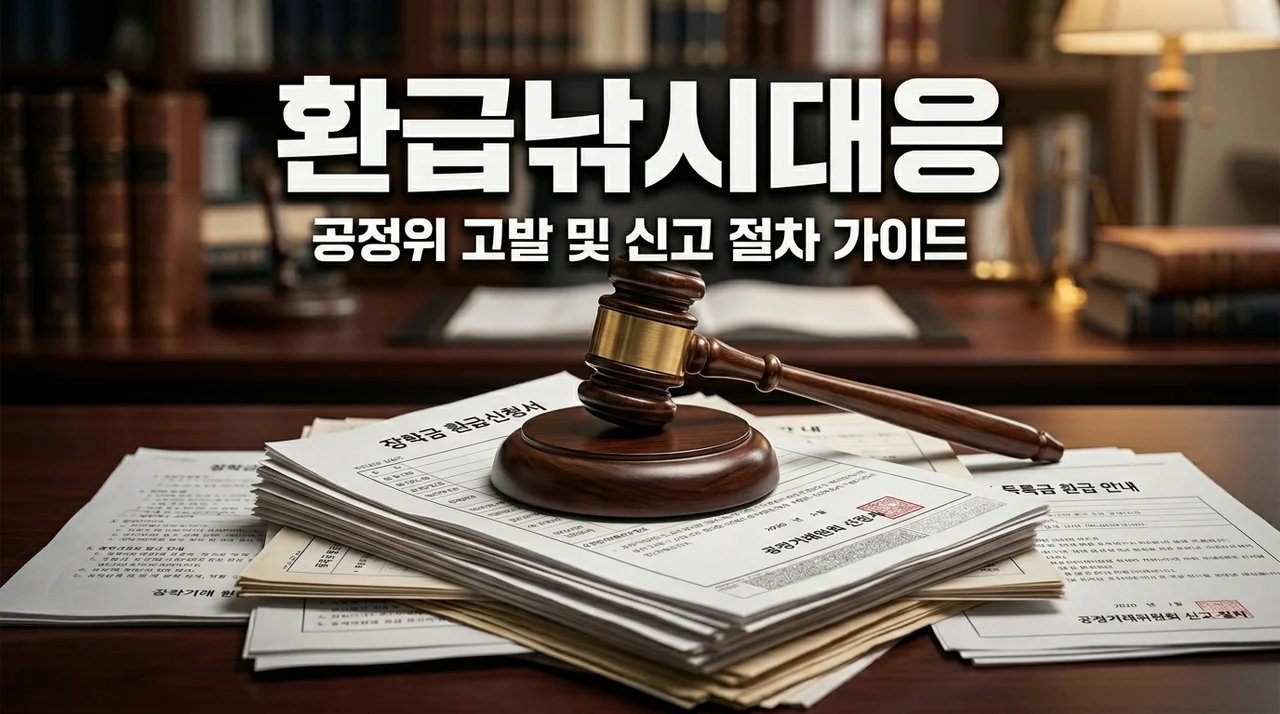 100% 환급 낚시 광고 대응법: 학원 표시광고법 위반 고발 절차