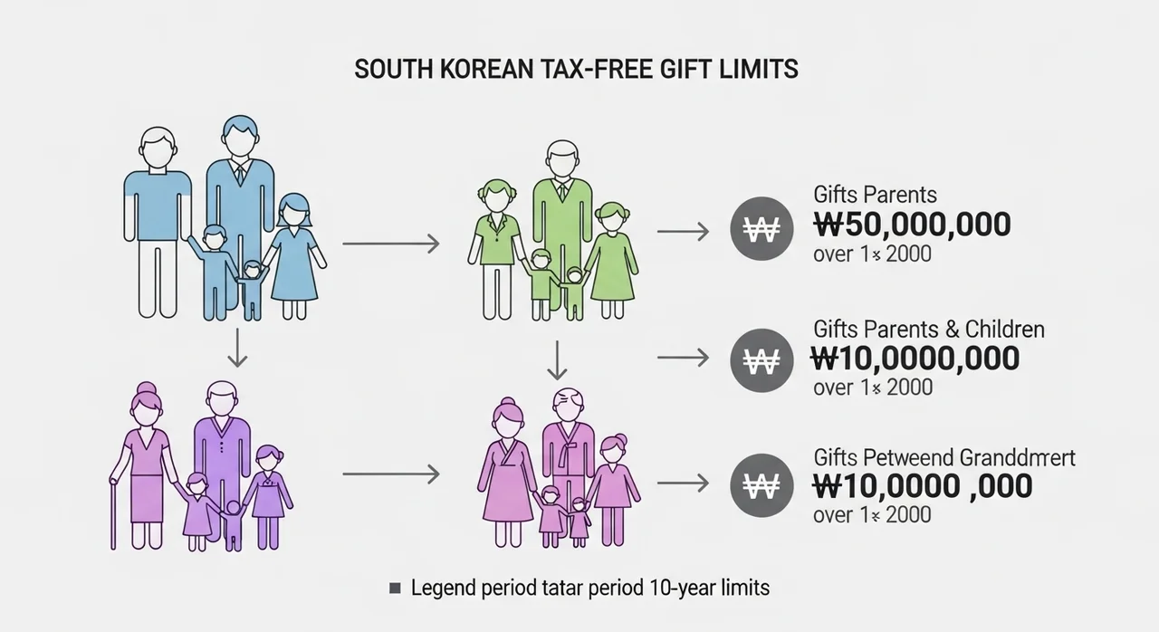 2026년 증여세 면제 한도액 및 공제 기준