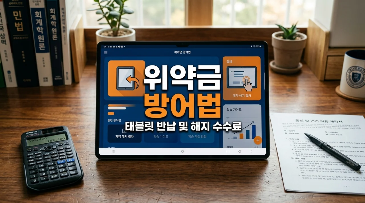 에듀테크 중도해지 위약금 줄이는 법, 태블릿 반납 수수료 방어 가이드