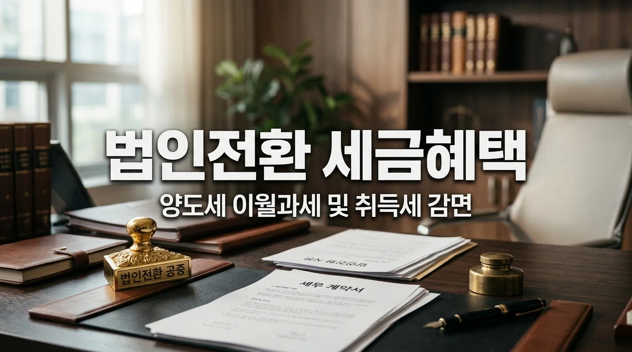 법인전환 현물출자 양도세 이월과세 신청 서류 및 취득세 감면 조건 총정리