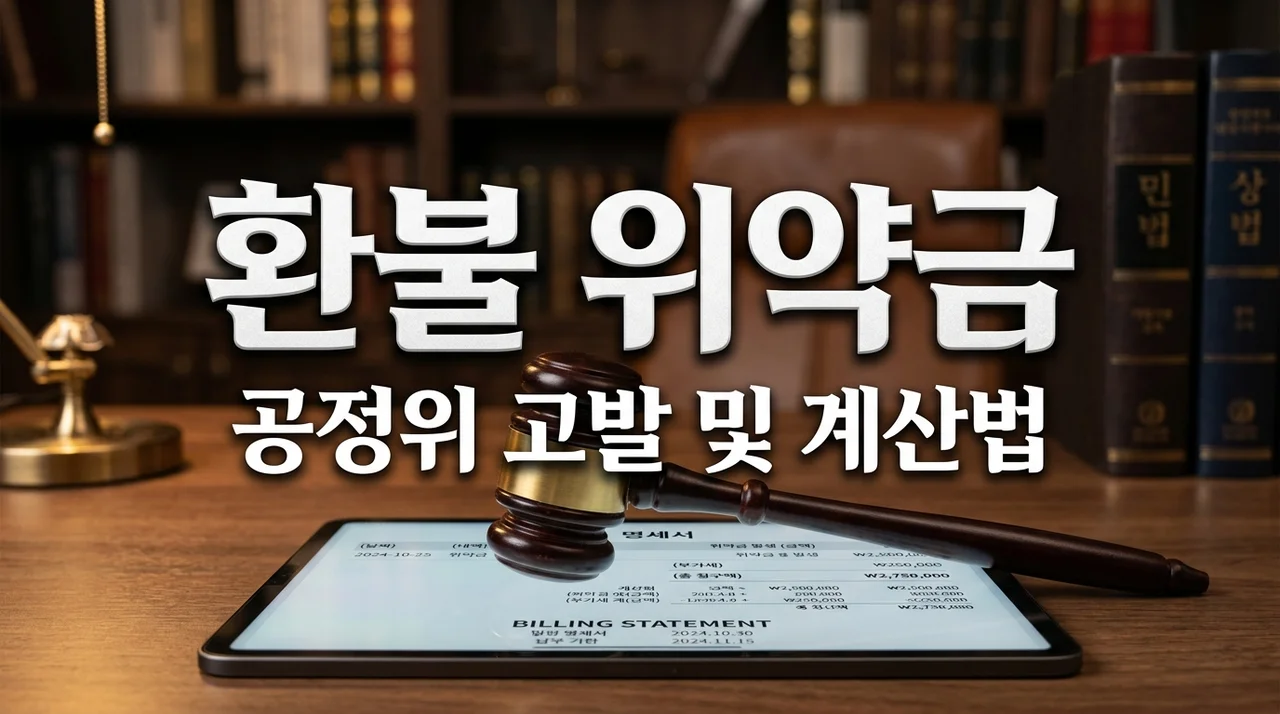 인터넷강의 환급형 패스 위약금 계산 및 공정위 환불 요령