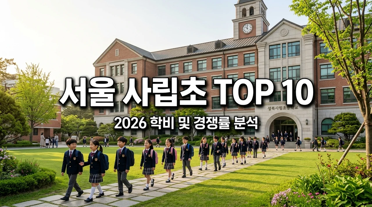 서울 사립초등학교 순위 TOP 10 학비 경쟁률 완벽 분석 (2026)