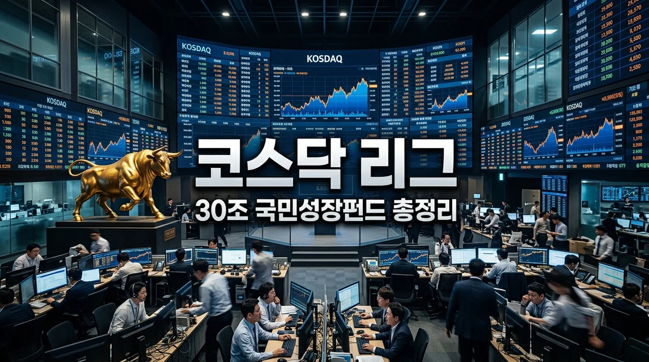국민성장펀드 코스닥리그 도입! 30조 자금 유입과 승강제 완벽 정리
