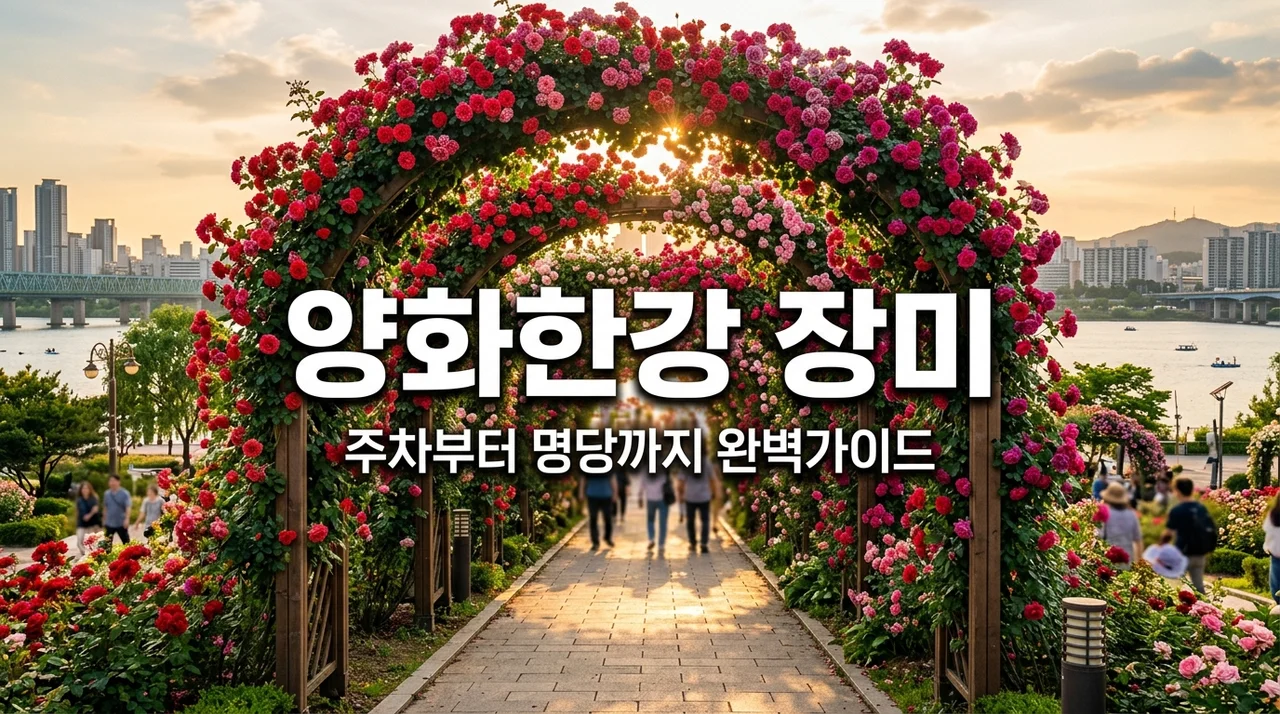 양화한강공원 장미 스팟 명당 위치 & 주차 꿀팁 방문 후기