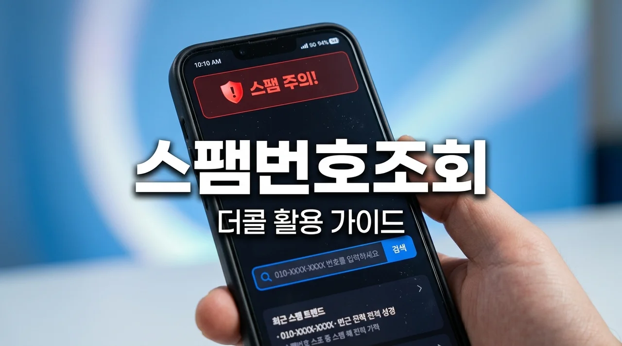 더콜 스팸 전화번호부 조회 방법 | 1초 만에 광고 전화 차단하기