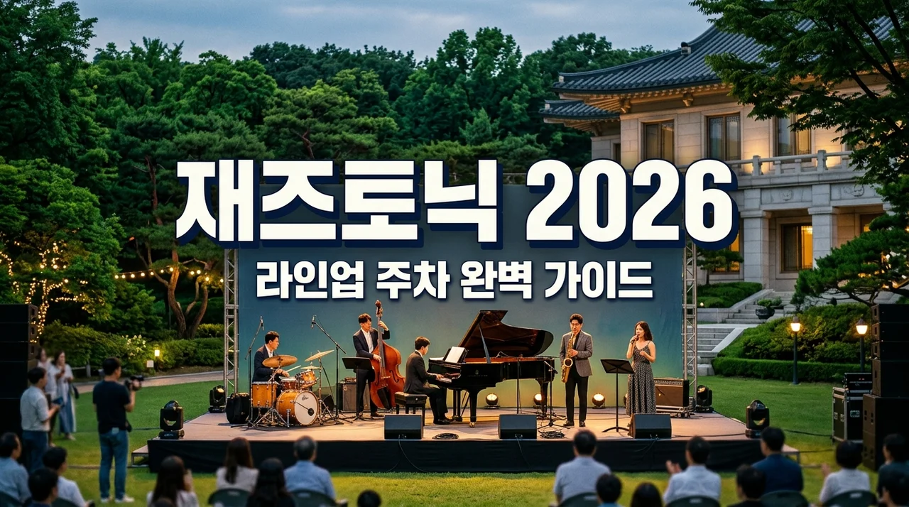 2026 청남대 재즈토닉 페스티벌 라인업 분석 및 주차 셔틀 완벽 가이드