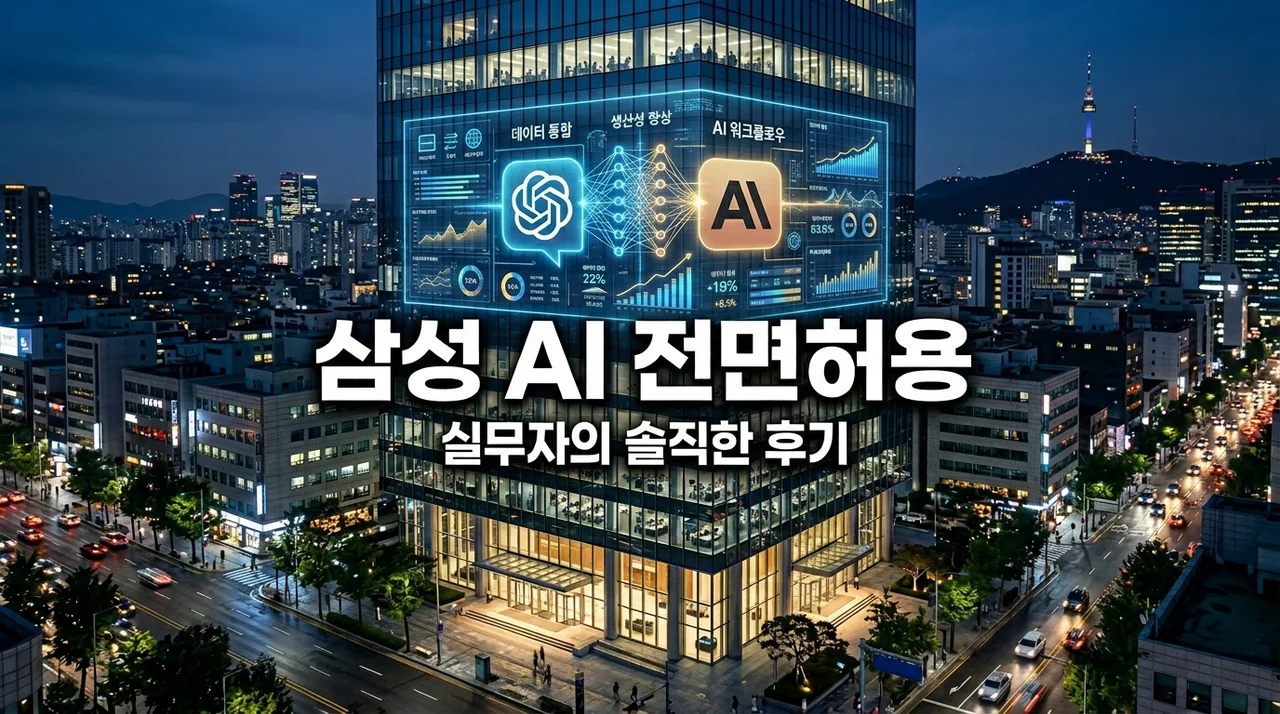삼성전자 챗GPT 클로드 도입, 보안 걱정하다 1년 뒤처진 제가 느낀 진짜 변화