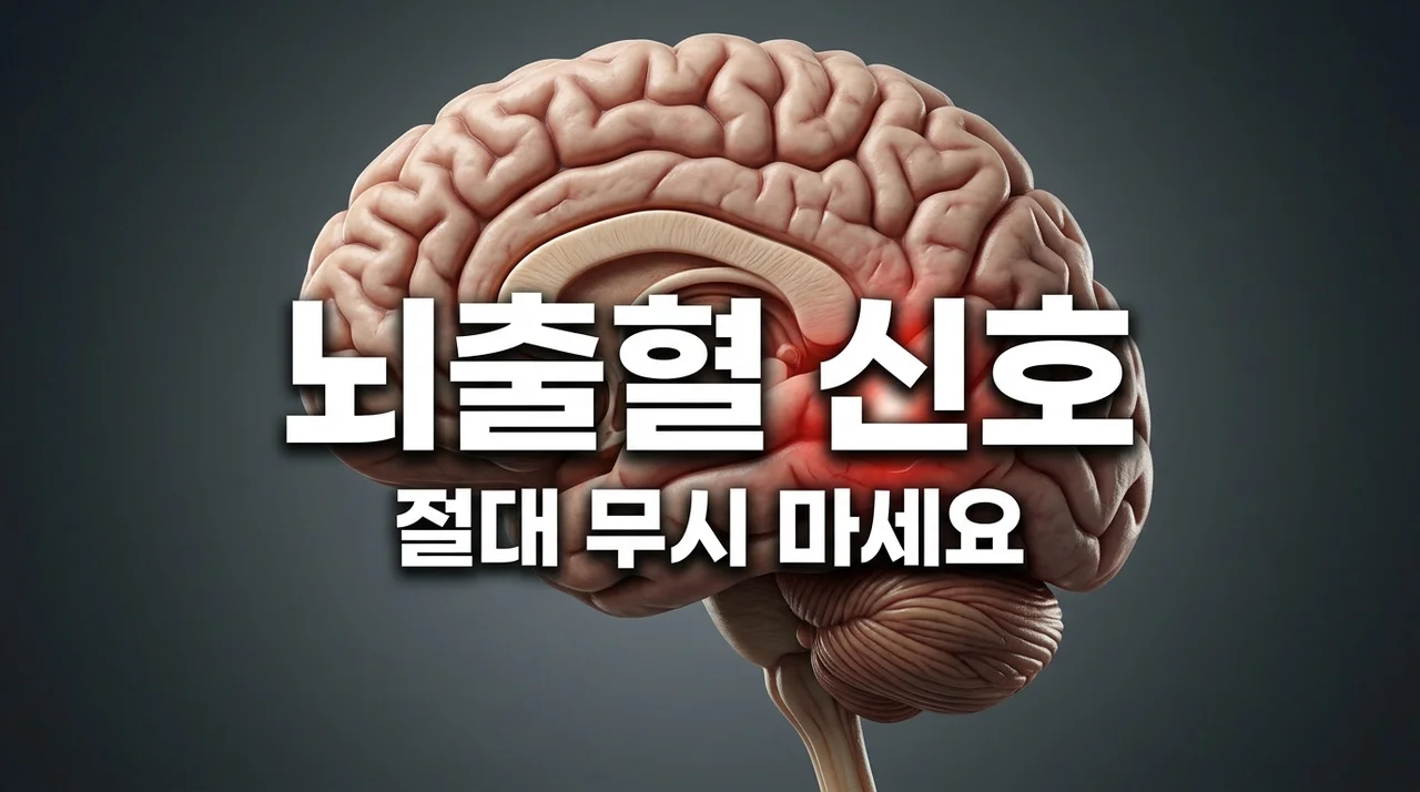 뇌출혈 전조증상 총정리, 제가 가족 옆에서 겪으며 깨달은 무서운 신호들
