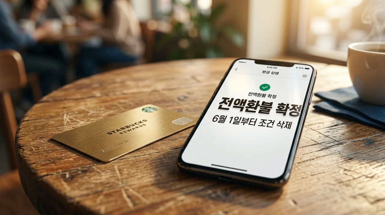 스타벅스 선불카드 전액 환불, 60% 안 써도 된다니? 직접 겪어본 정책 변화와 꿀팁