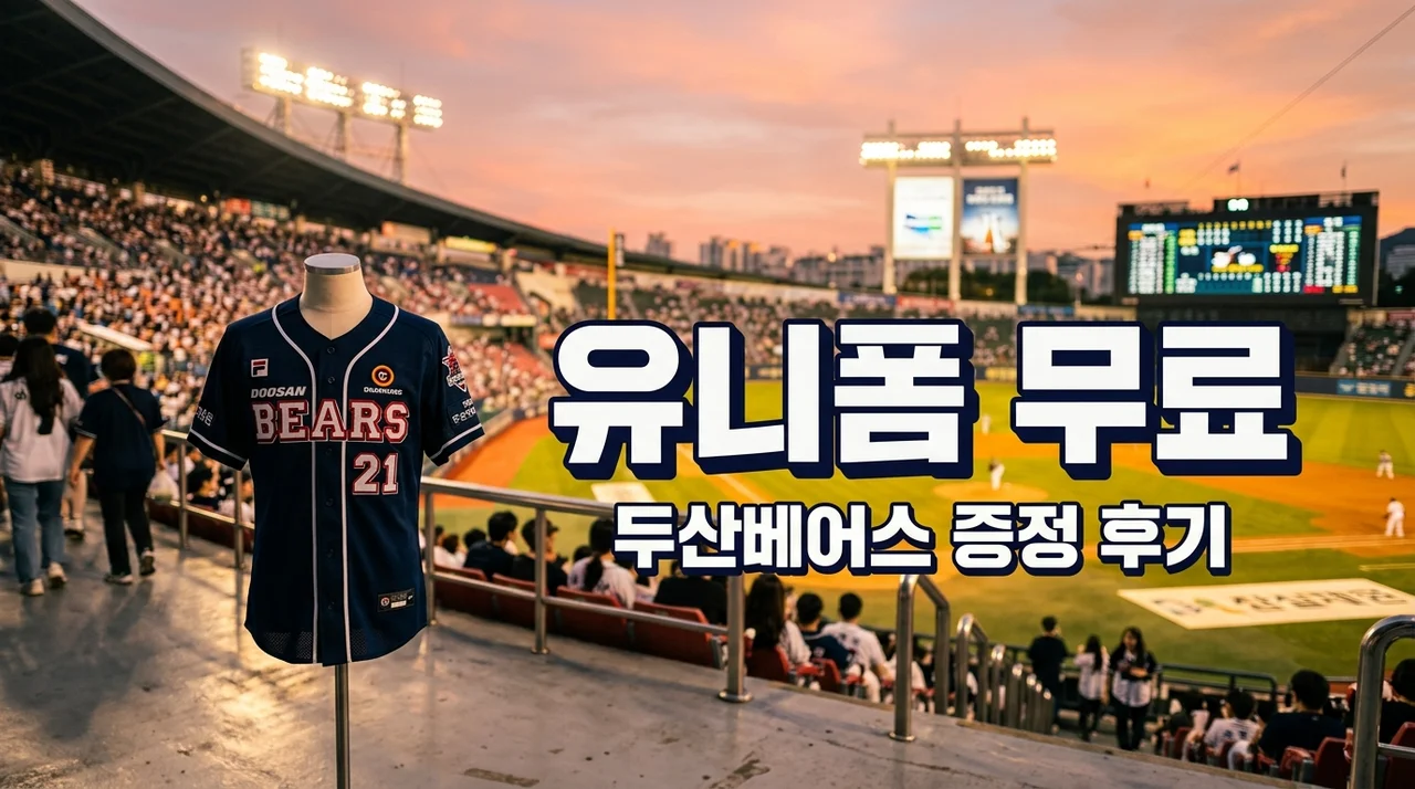 평일야구 두산베어스 유니폼 증정 직접 가보고 뼈저리게 느낀 3가지 팁