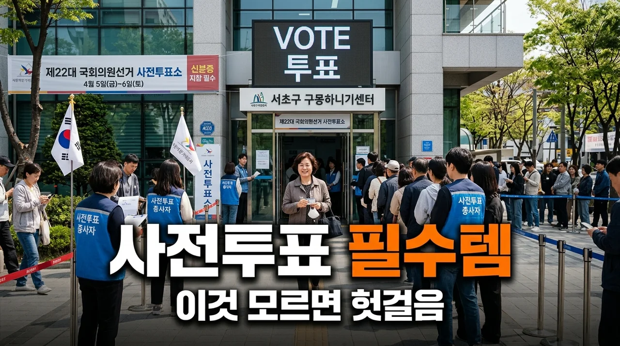 2026 사전투표 지참물 안 챙기면 헛걸음? 직접 겪은 필수품 & 투표시간 꿀팁