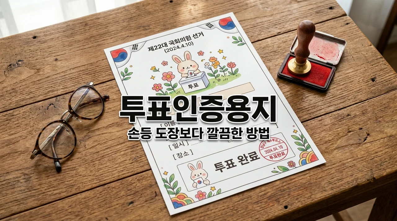 투표인증용지 미리 안 챙겨서 후회했던 이유, 2026 선거 200% 즐기는 법