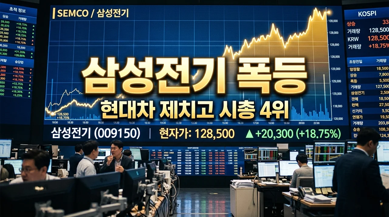 삼성전기 시총 4위 등극! 현대차 제친 이유와 230만원 전망, 제가 직접 담아본 솔직한 생각