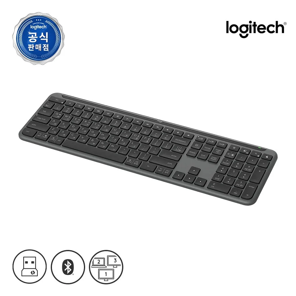 [N배송] 로지텍코리아 공식 시그니처 MK950 콤보 슬림 무선 키보드 마우스 세트 그래파이트, 팬터그래프(Pantograph) 상세 이미지 1