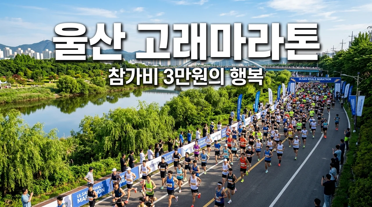 2026 울산 고래마라톤 일정 참가비 3만원, 직접 달려보니 '가성비 혜택'은 덤이었네요