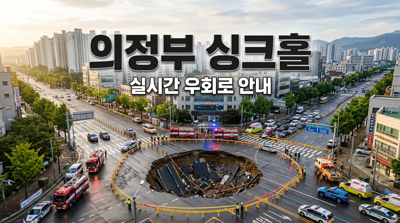 의정부 신곡동 싱크홀 위치 및 실시간 우회 도로 직접 확인 후기