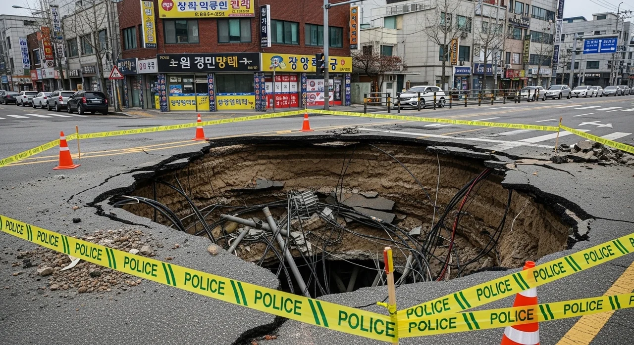 출근길 벼락같은 소식, 신곡동 싱크홀 현장에서 느낀 공포