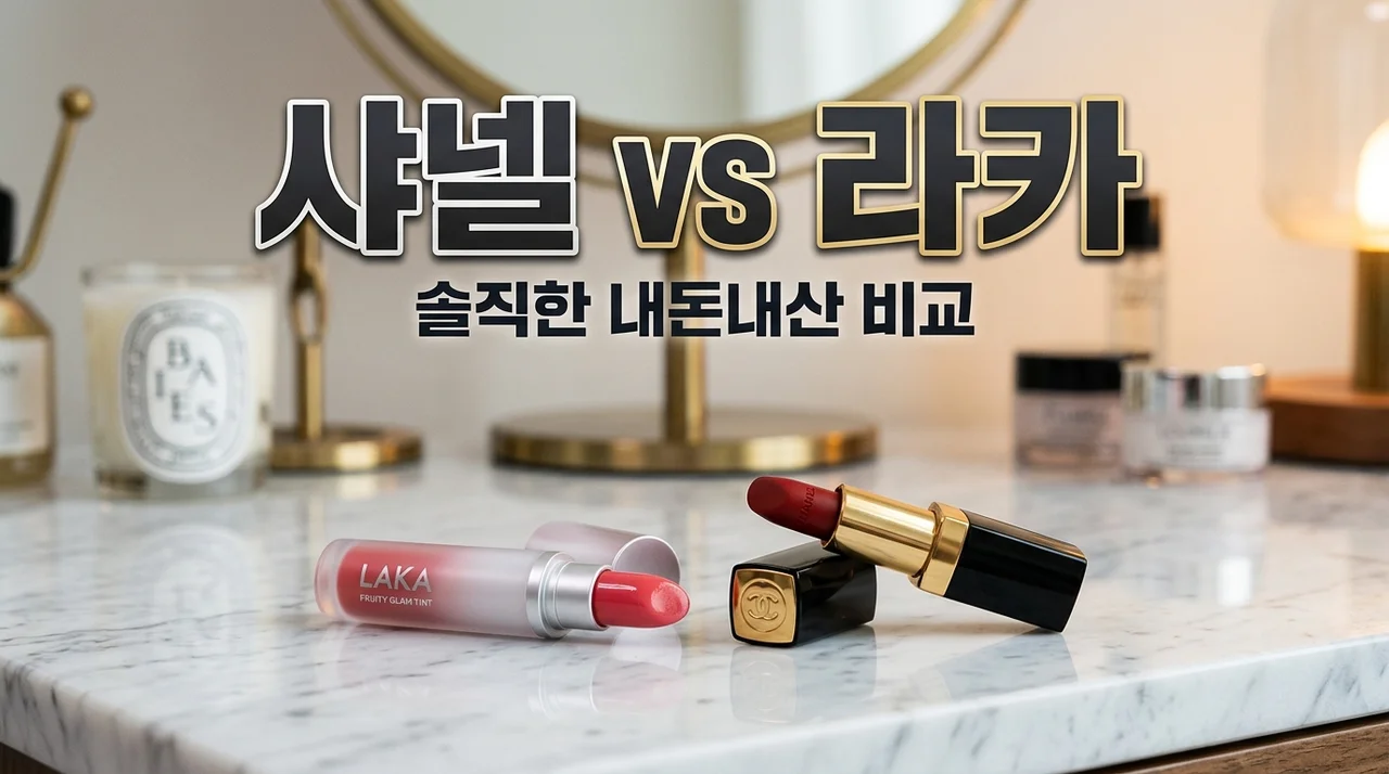 샤넬 립스틱 vs 라카 트윈립 써보고 뼈저리게 느낀 지속력과 가격 차이