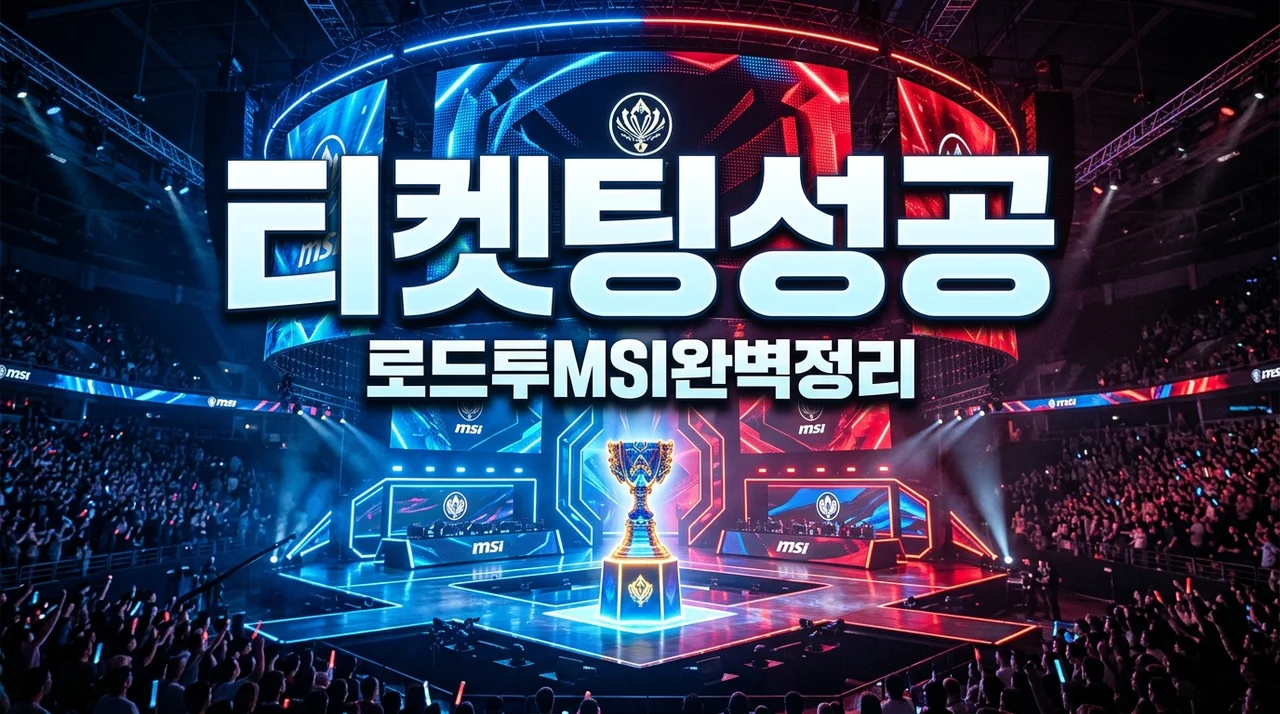 2026 로드투 MSI 대전 예매 일정, T1 대진표 보고 뼈저리게 느낀 티켓팅 성공법