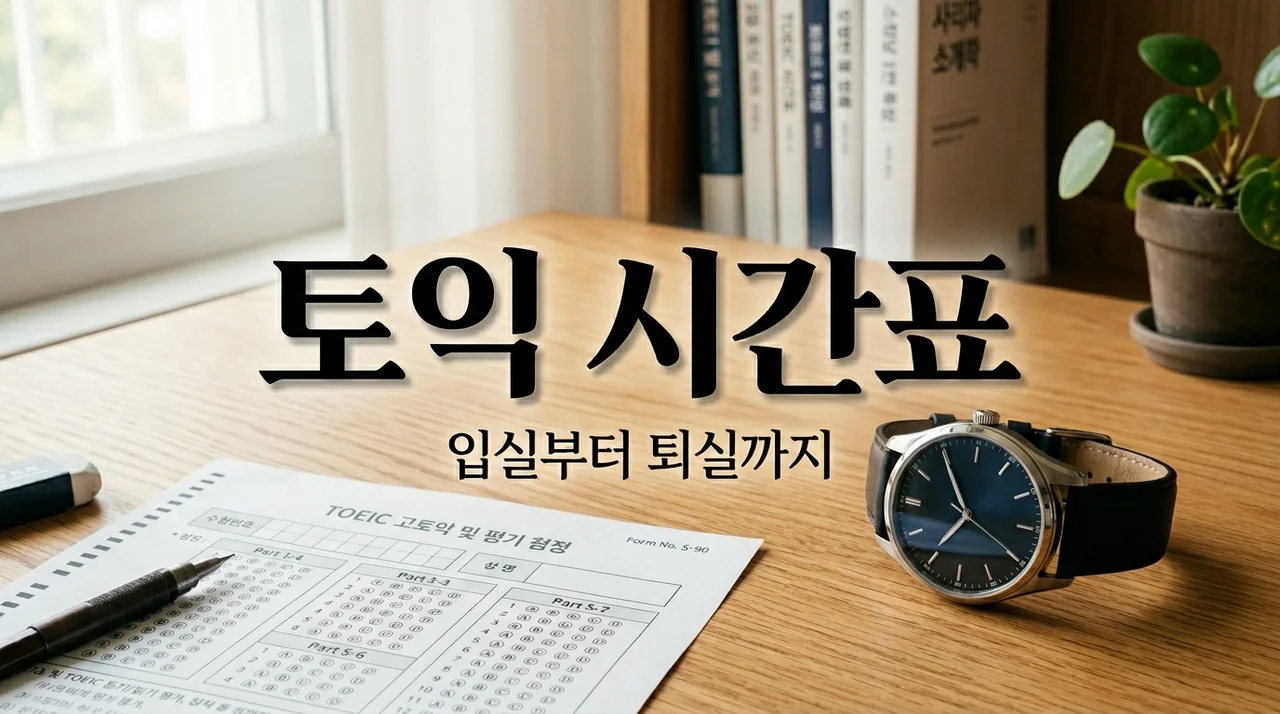 2026 토익 시험시간 총정리, 입실 마감 1분 차이로 땅치고 후회한 경험담