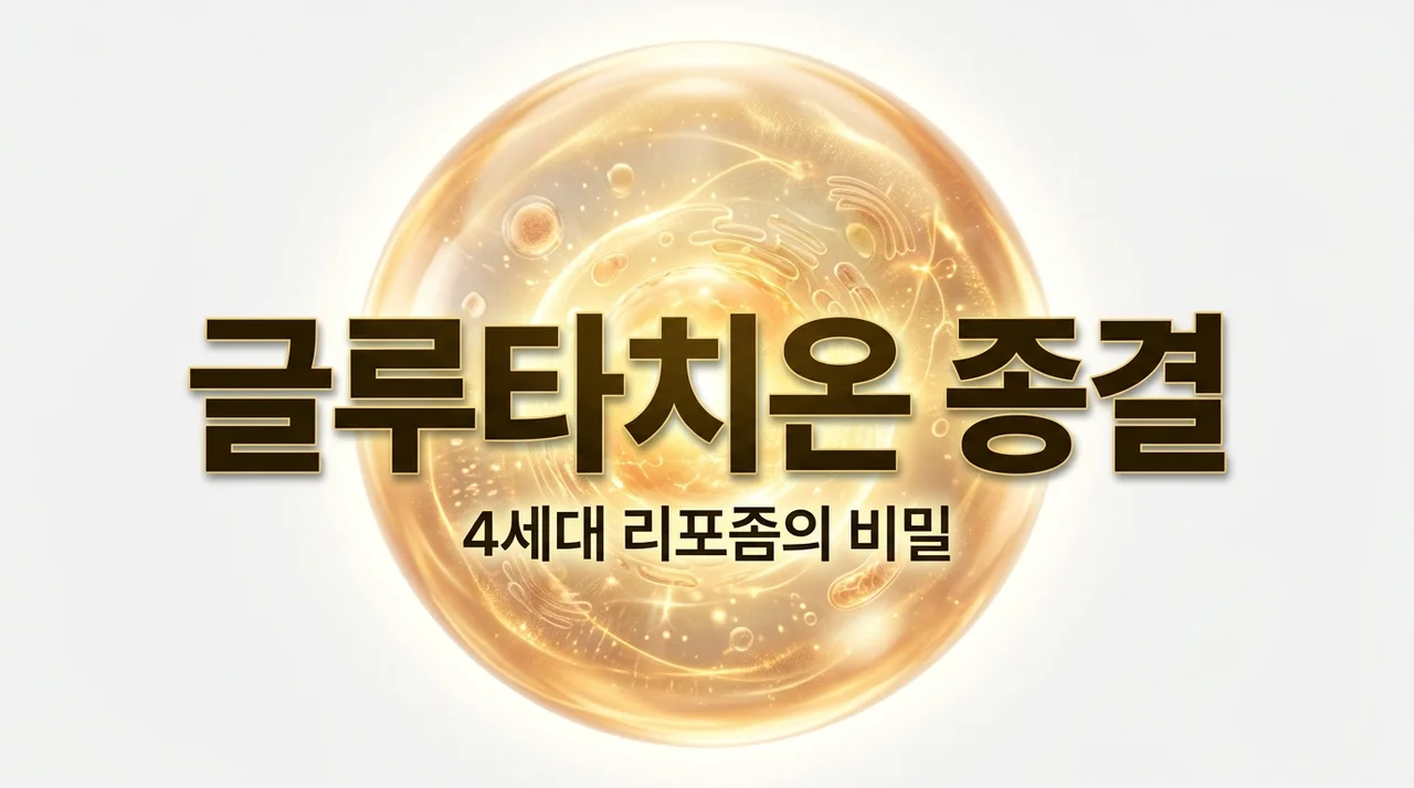리포좀 글루타치온 효과 없다고요? 1년 넘게 돈 버리고 깨달은 4세대 고르는 법