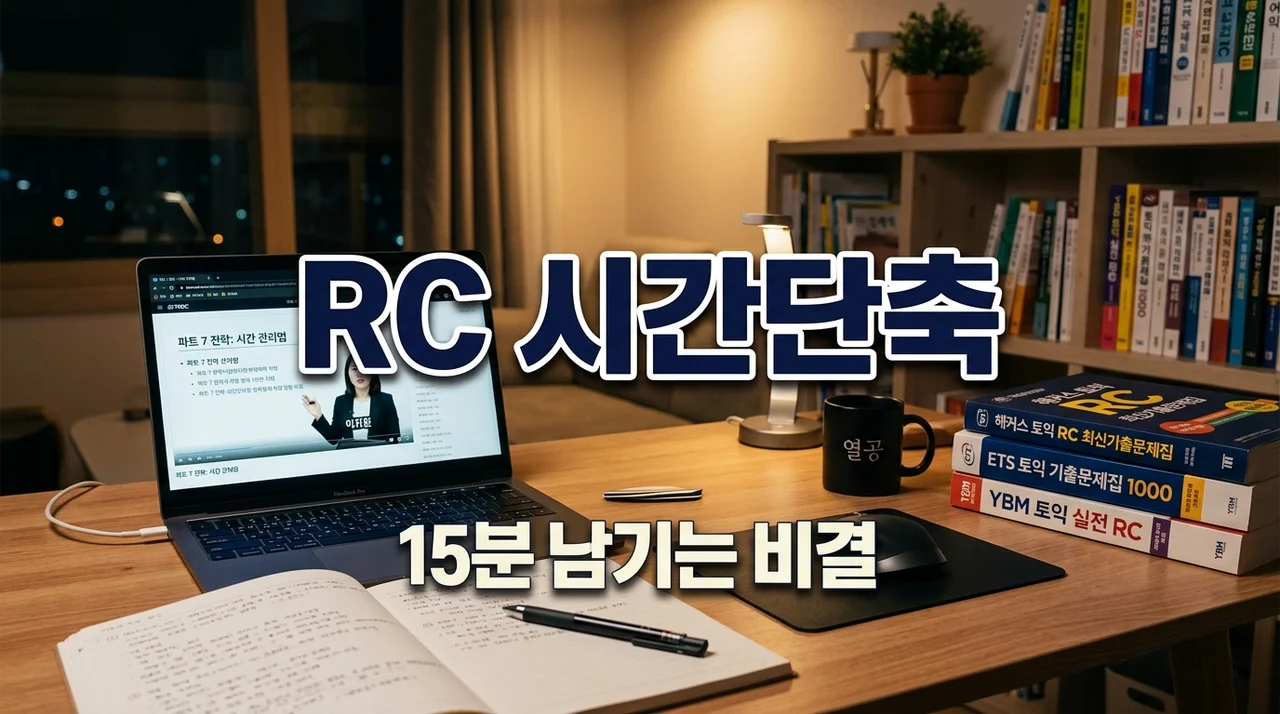 토익 RC 시간 분배, 15분 남기고 고득점? 직접 겪어본 문법 인강과 꿀팁